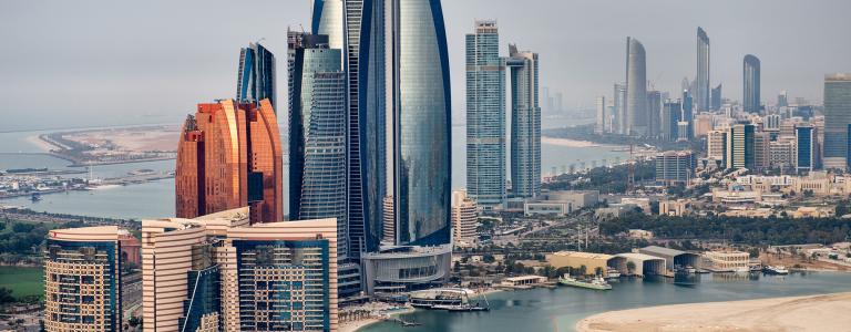 View of Abu Dhabi skyline during the daytime