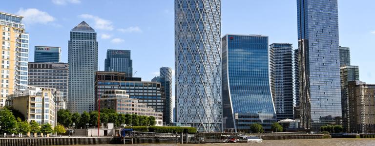 View of the buildings that host the European Bank for Reconstruction and Development