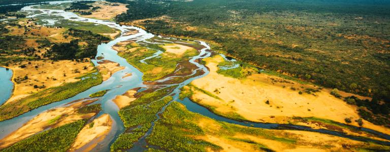 The banks of the Lower Zambezi, Zambia