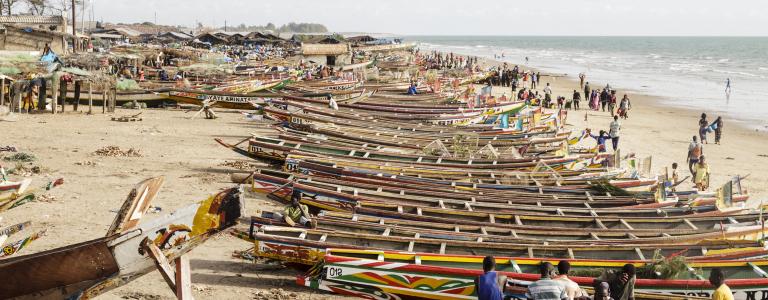 Fishing boats in Senegal