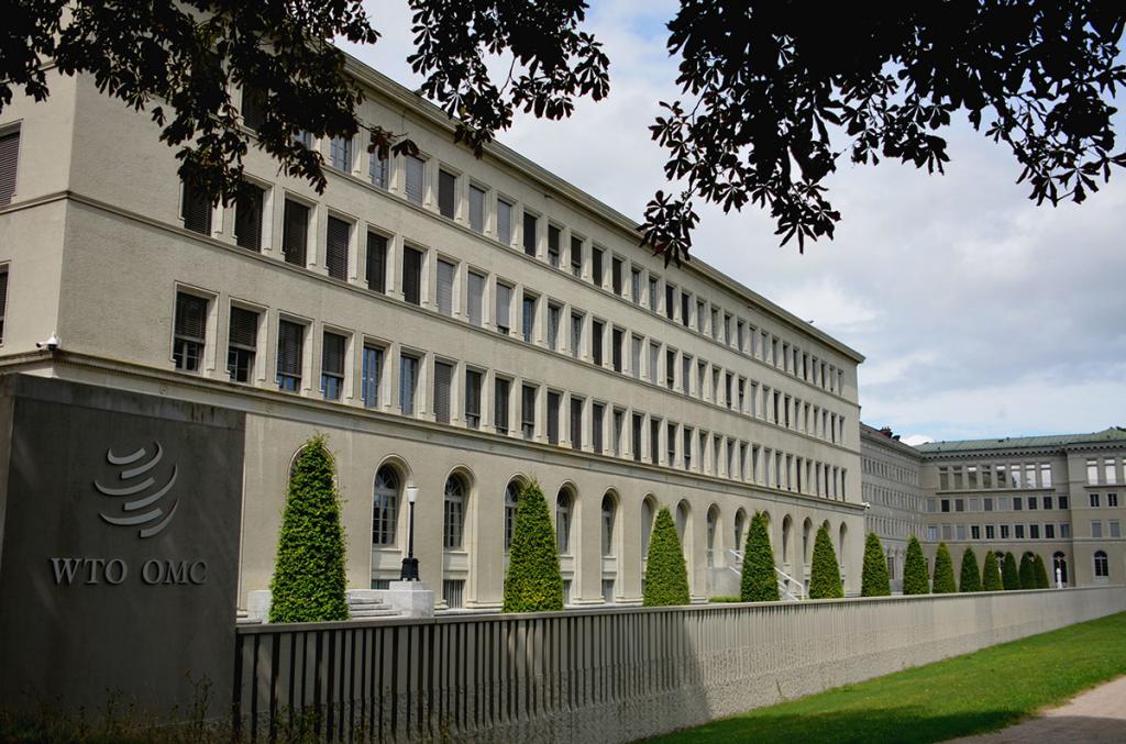 exterior view of the World Trade Organization building