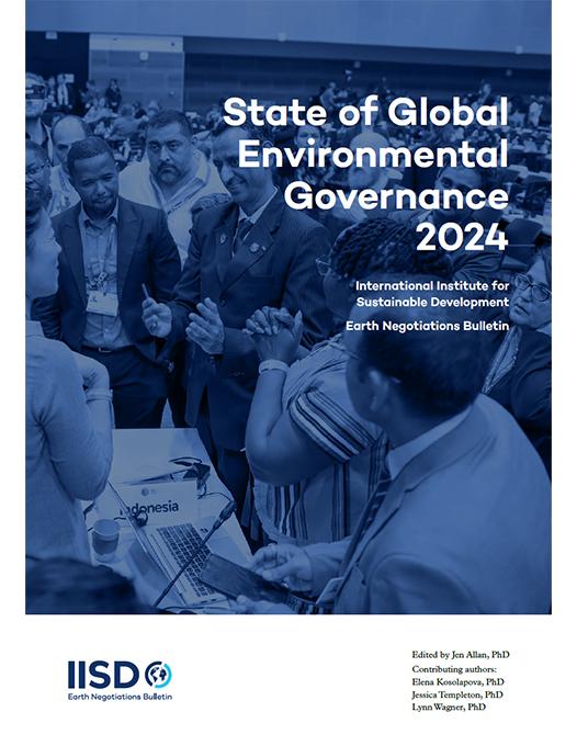 State of Global Environmental Governance 2024 report cover