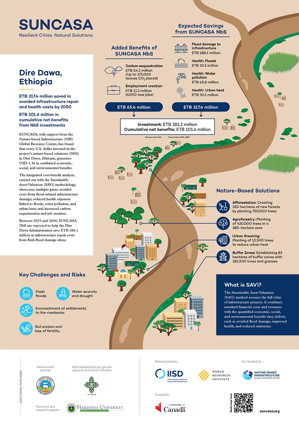 SAVi assessment of Dire Dawa, Ethiopia (ETB) infographic.