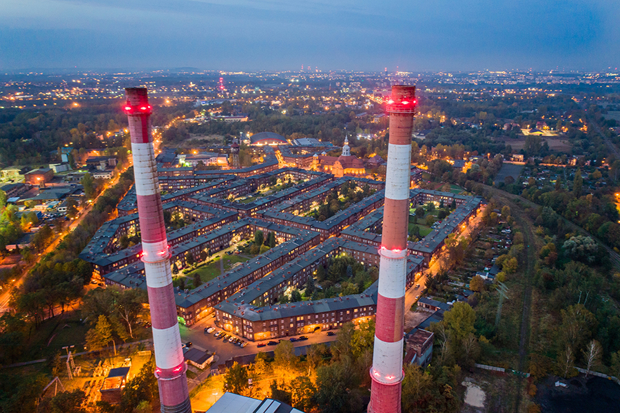 Nikiszowiec coal miner settlement and district in Katowice